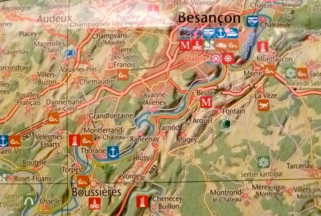 carte tourisme doubs