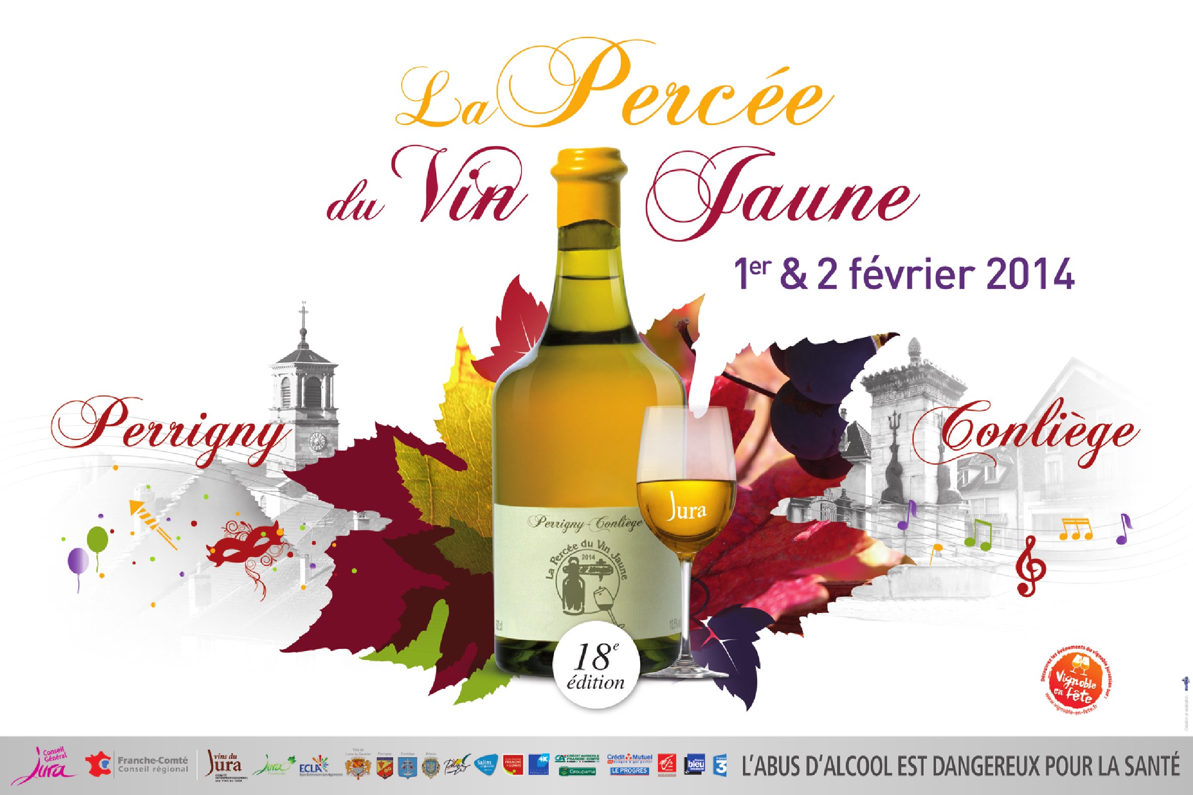Poster Artistique du sceau du Vin Jaune – Rétro Vinicole