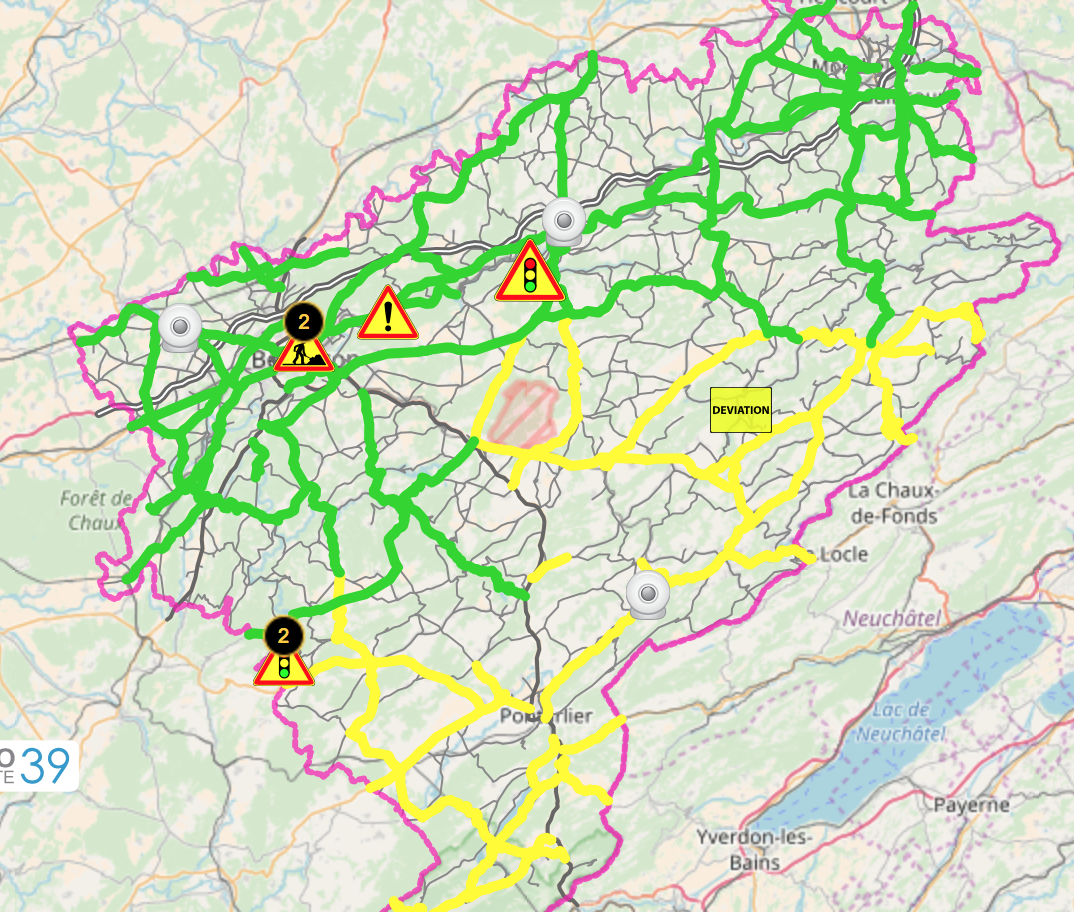 Un point sur l’état des routes ce dimanche 24 décembre 2017 •