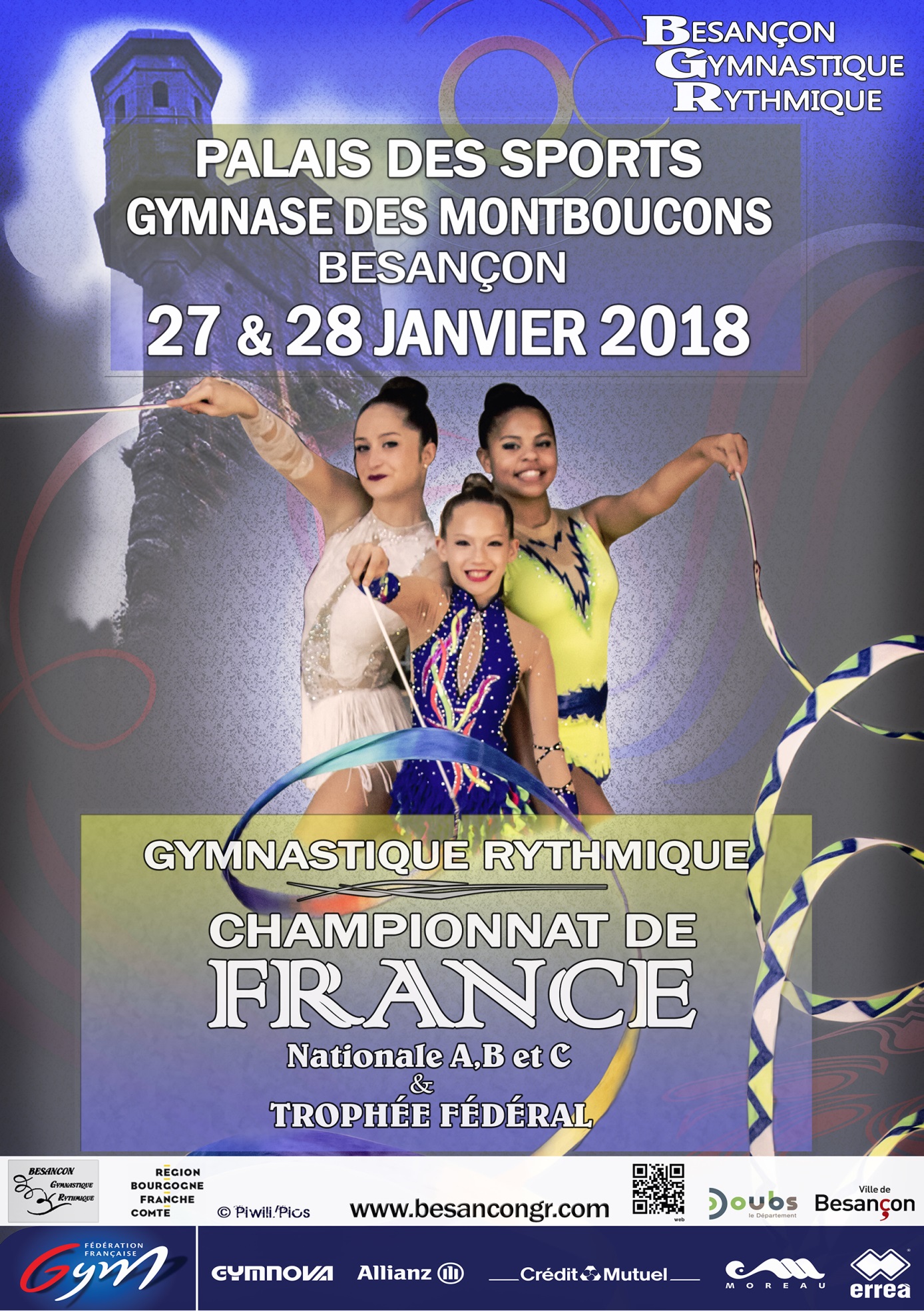 Championnat de France de gymnastique rythmique à Besançon •