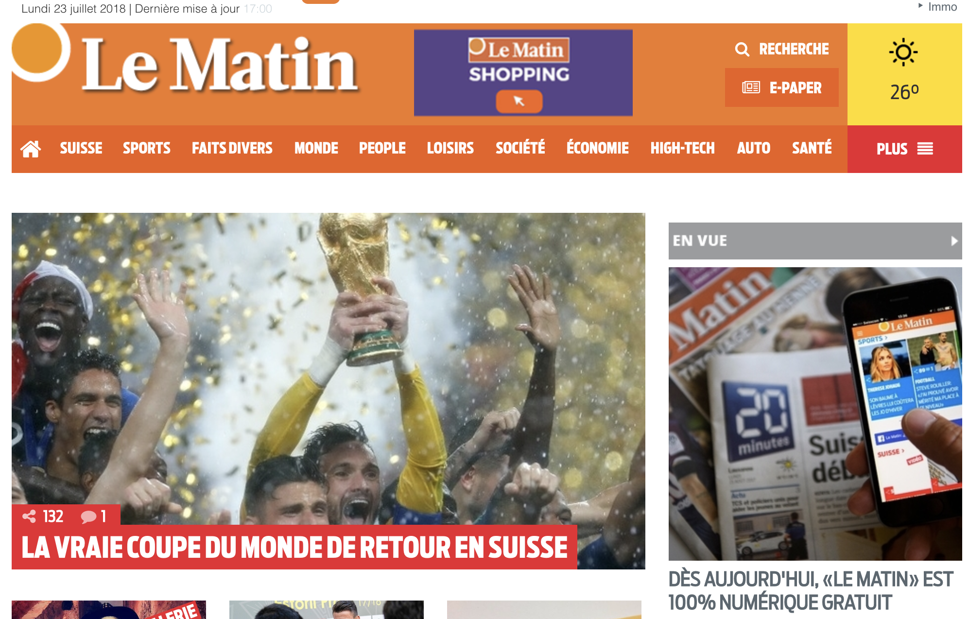 Presse Le Matin arrête la publication de son journal en papier pour