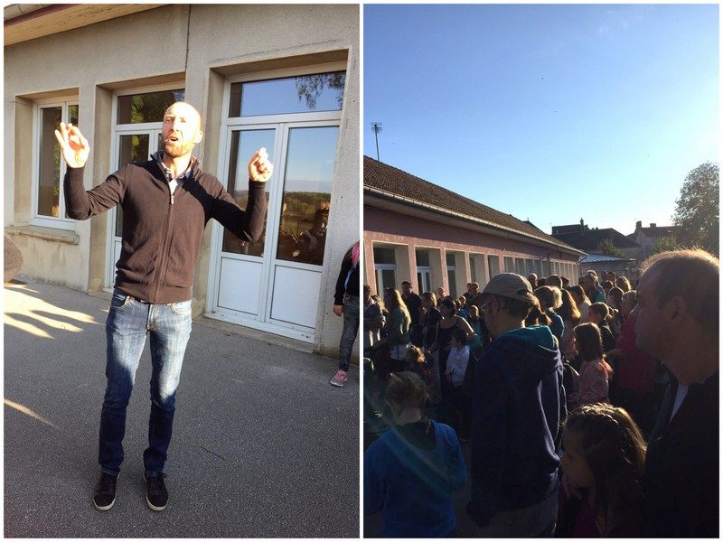 Mobilisation des parents d'élèves à l'école de Quingey - ©Florence D. ©
