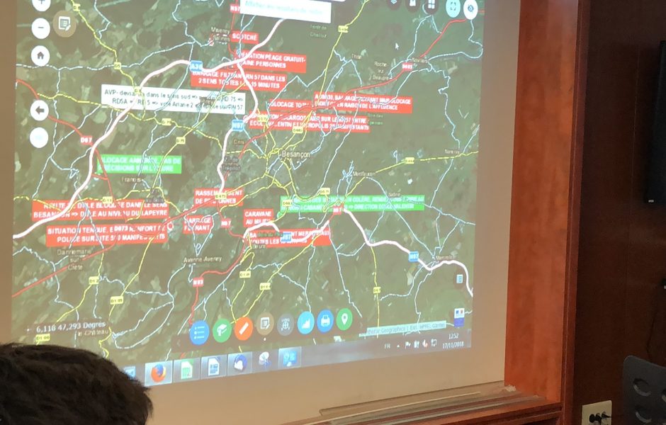 cellule du 17 novembre 2018 en préfecture du Doubs© d poirier &copy;