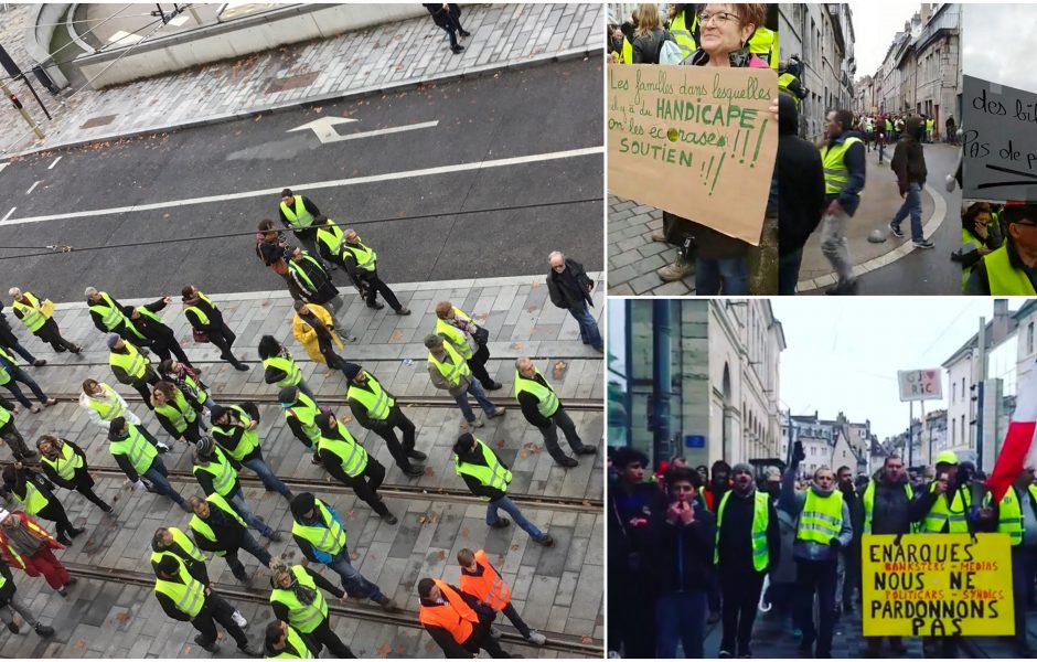 Gilets jaunes 22 décembre Besancon
