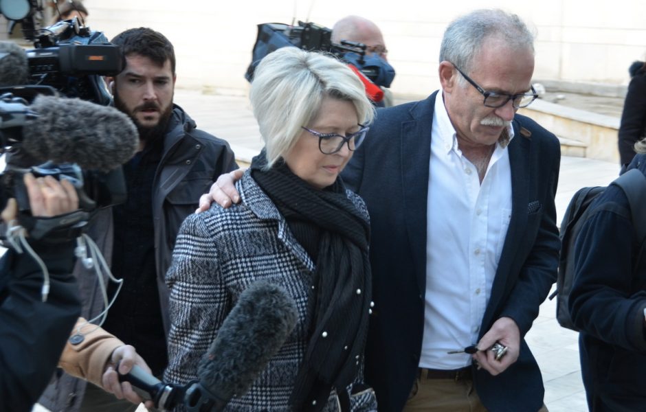 Photo d'archives. Isabelle et Jean-Pierre Fouillot, les parents d'Alexia Daval le 7 décembre 2018 à Besançon © AA ©