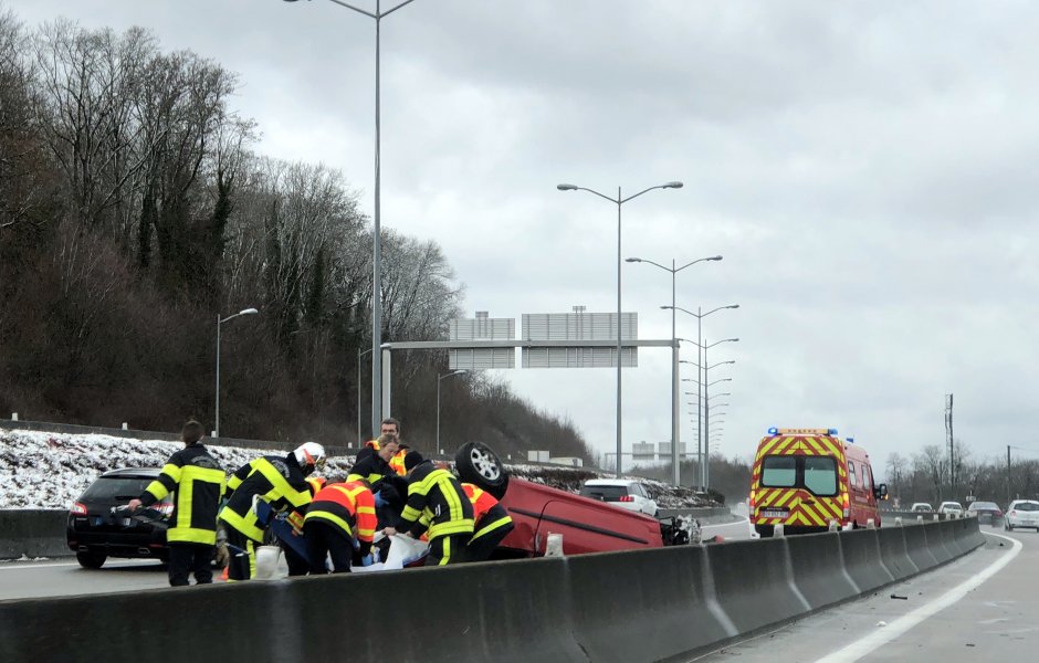 accident RN 57 30/01/19 © alerte témoin  ©