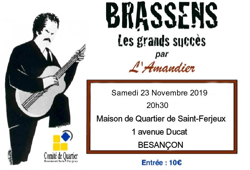 Affiche 2019 Gds Succès de G. Brassens bis