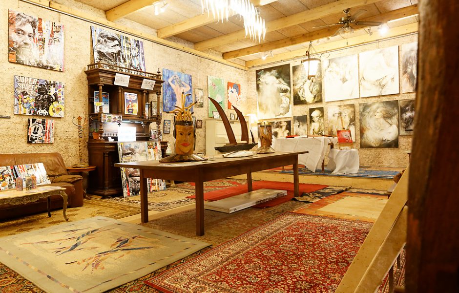 art dans la grange étage