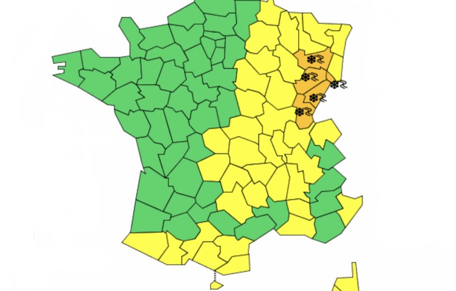 Vigilance orange verglas 25 janvier 2019 © météo france &copy;