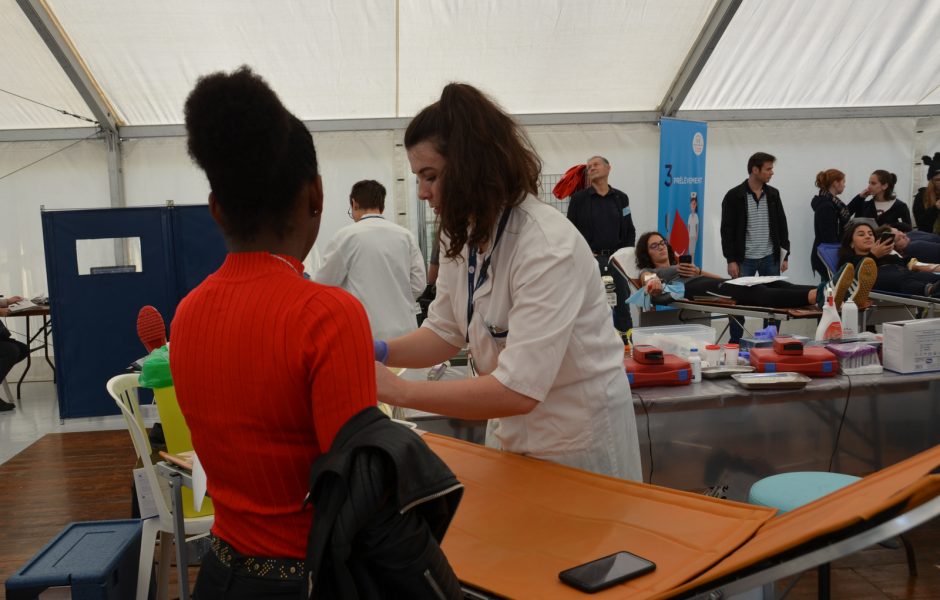 don du sang le 9 octobre 2019 campus de la Bouloie © Hélène Loget ©