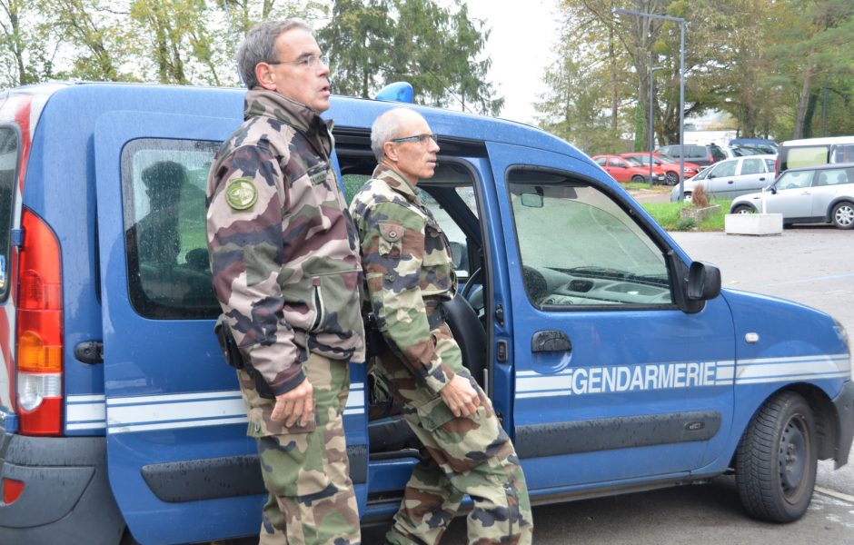 Exercice lors de la Préparation Militaire Gendarmerie octobre 2019 © Hélène Loget ©