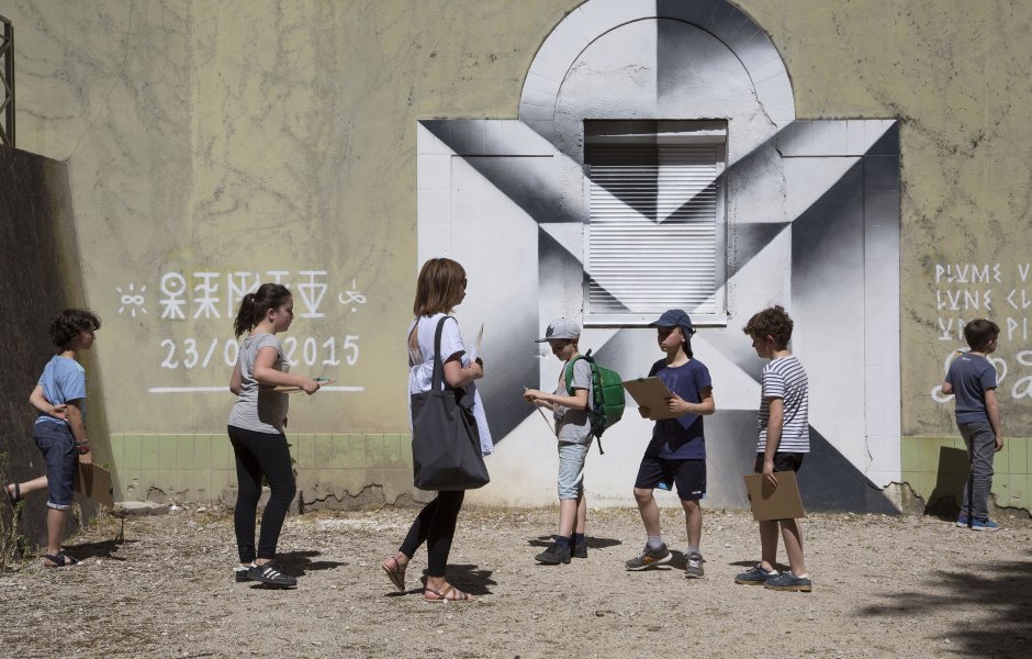 Visites Enfants. Festival Bien Urbain 2017. Besancon, France. 
http://bien-urbain.fr/fr/ ©