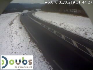 Baumes-les-Dames ce jeudi © Département du Doubs webcam  ©