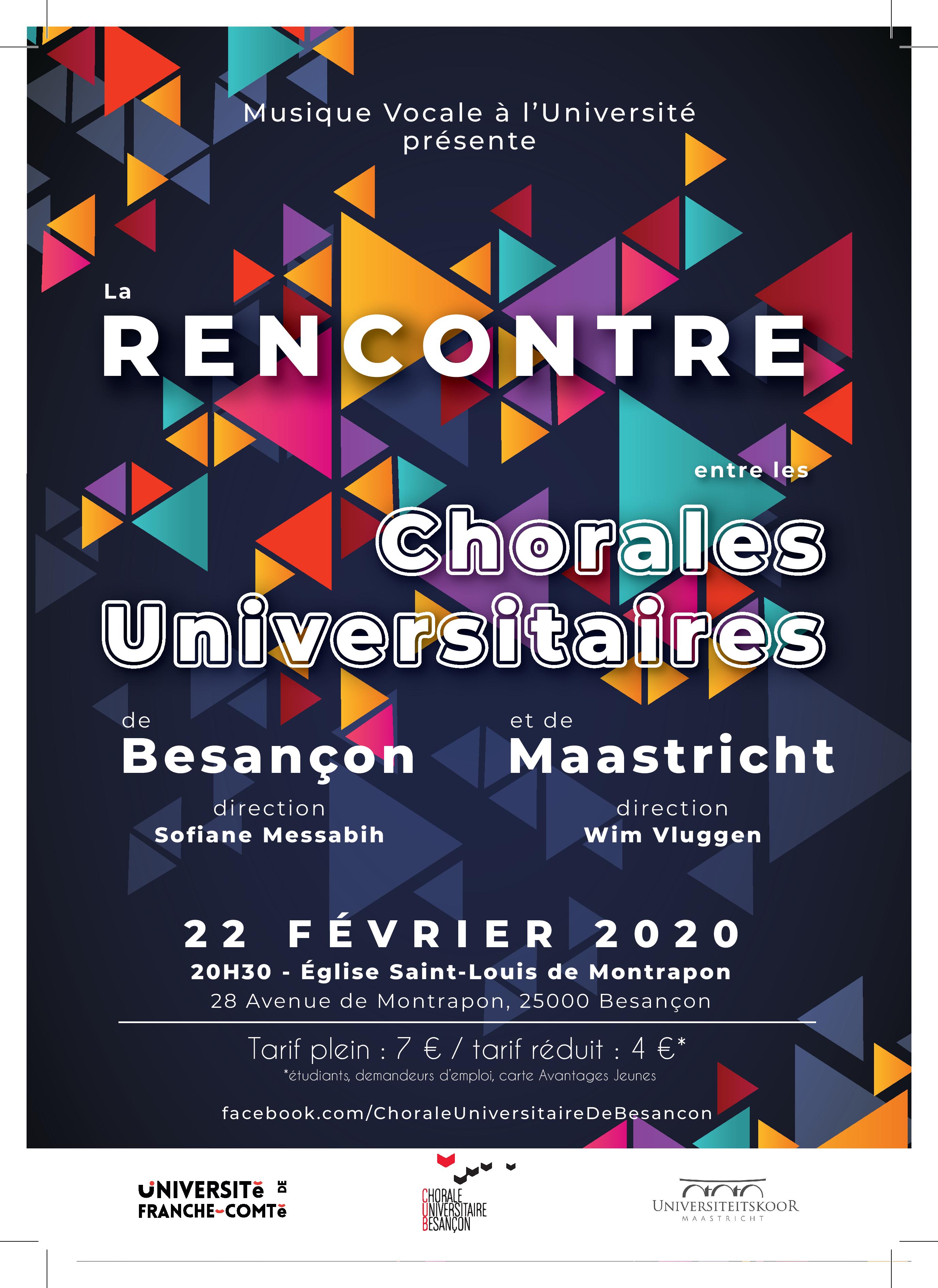 Rencontre Entre Les Chorales Universitaires De Besancon Et De Maastricht Macommune Info