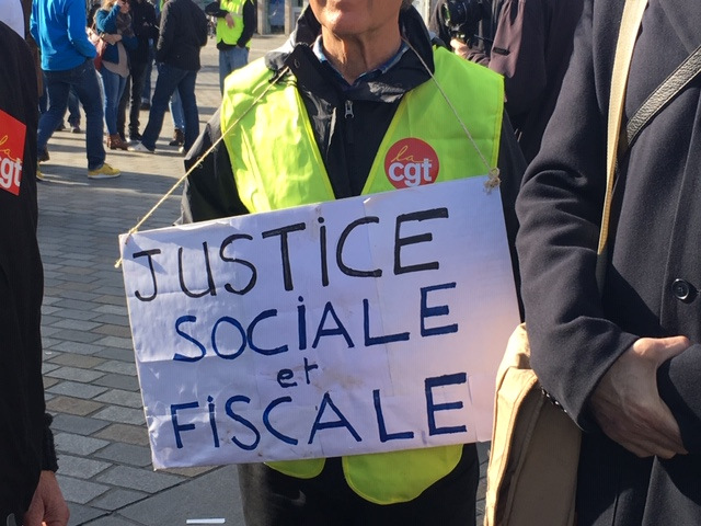 Gilets Jaunes manifestation du 23 février 2019 © Hélène Loget ©