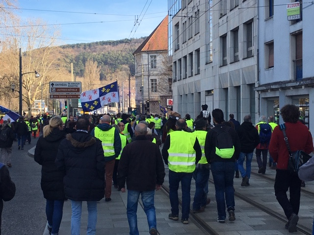 Gilets Jaunes manifestation du 23 février 2019 © Hélène Loget ©