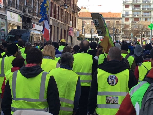 Gilets Jaunes manifestation  © Hélène Loget ©