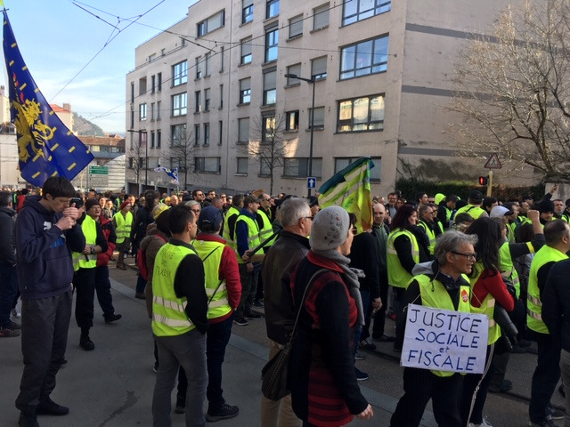 Gilets Jaunes manifestation du 23 février 2019 © Hélène Loget ©