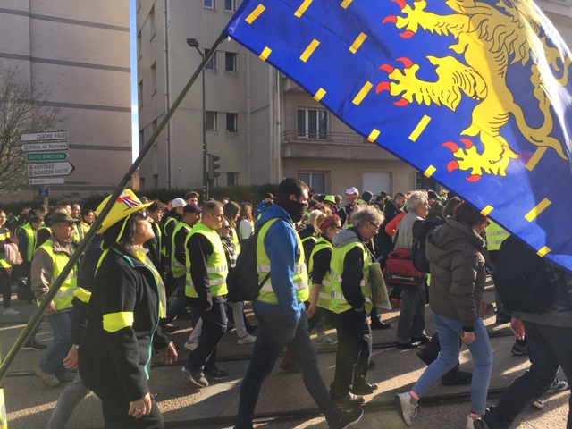 Gilets Jaunes manifestation du 23 février 2019 © Hélène Loget ©