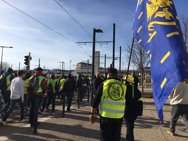 Gilets Jaunes manifestation du 23 février 2019 © Hélène Loget ©