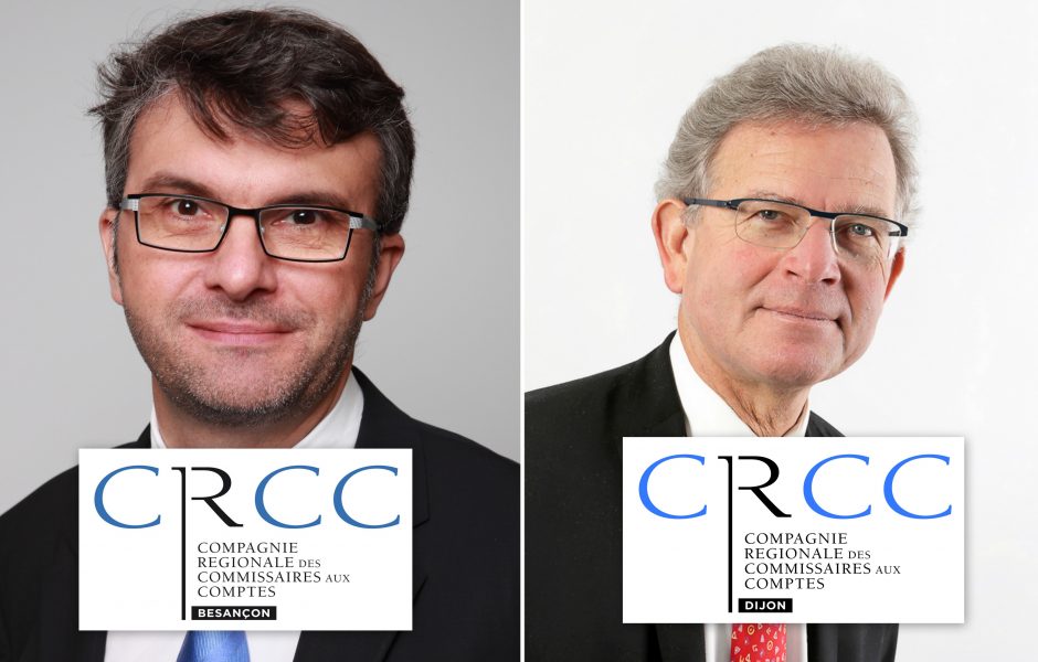 Franck Paul et Philippe Dandon, respectivement présidents de la compagnie régionale des commissaires aux comptes (CRCC) de Besançon et de Dijon © DR CRCC ©