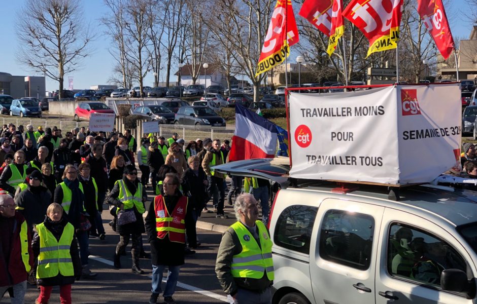  Manifestation syndicale + gilets jaunes du 5 février 2019 © d poirier ©