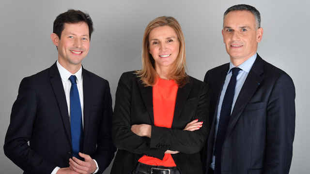 François-Xavier Bellamy, Agnès Evren et Arnaud Danjean : les trois premiers candidats de la lite LR des Européennes © LR  ©