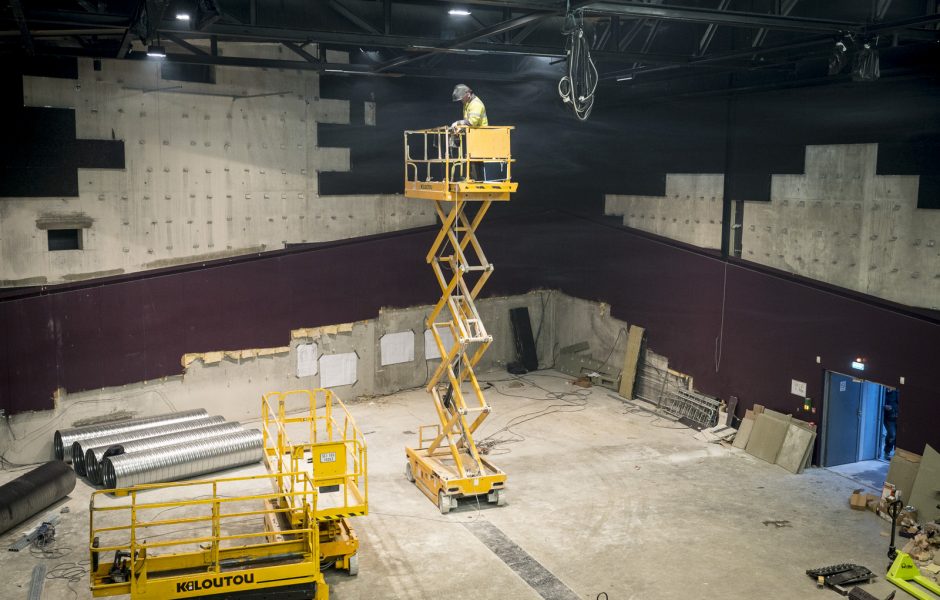 CHANTIER D'AGRANDISSEMENT DE LA SALLE DE CONCERT DE LA RODIA, BESANÇON, DOUBS, HIVER PRINTEMPS 2019 © RAPHAEL_HELLE ©