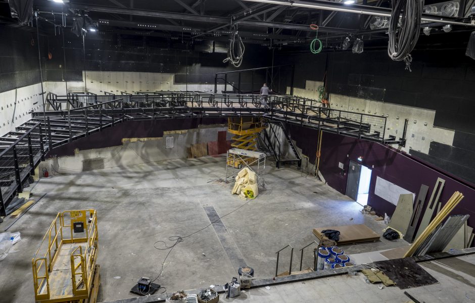 CHANTIER D'AGRANDISSEMENT DE LA SALLE DE CONCERT DE LA RODIA, BESANÇON, DOUBS, HIVER PRINTEMPS 2019 © RAPHAEL_HELLE ©