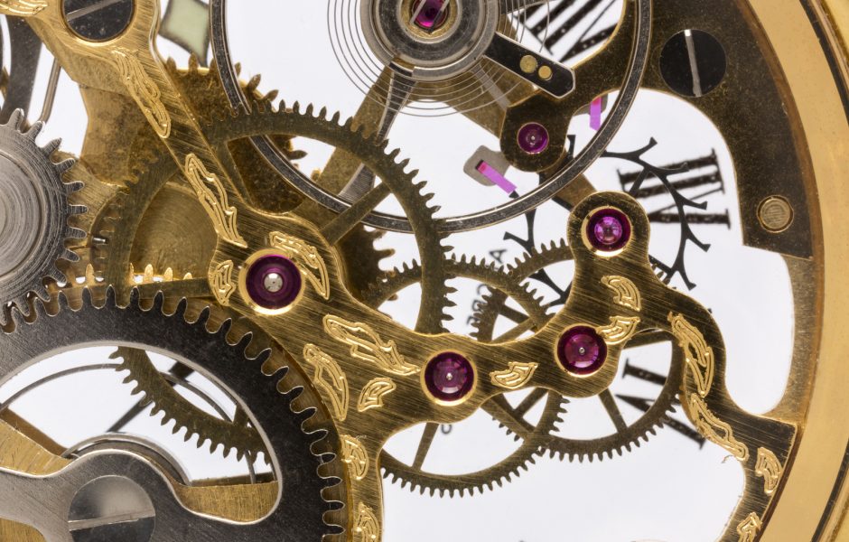 Détail du mouvement d’une montre squelette © Région Bourgogne-Franche-Comté, Inven-
taire et Patrimoine, ADAGP, Sonia Dourlot ©