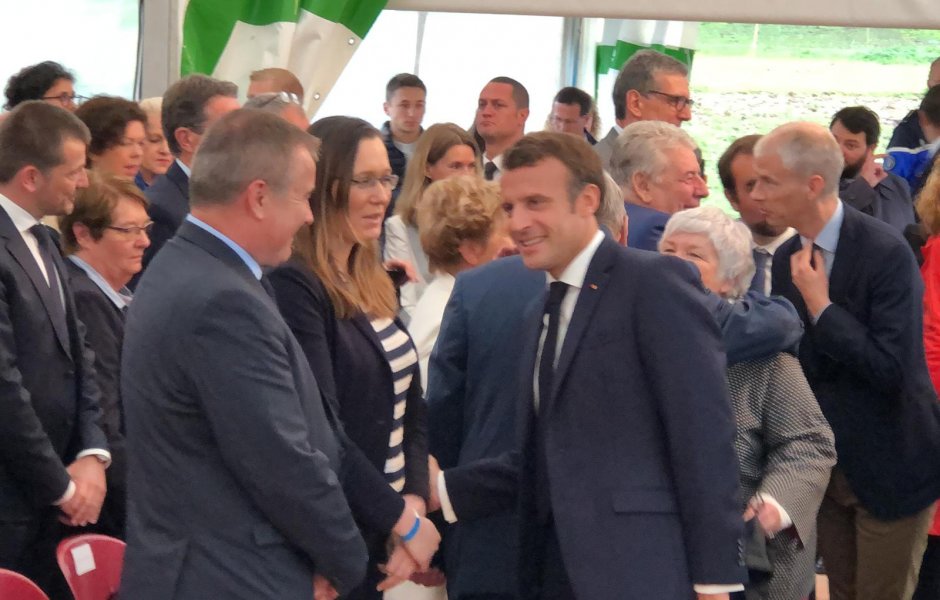 Archives - Visite d'Emmanuel Macron en juin 2019 © D Poirier