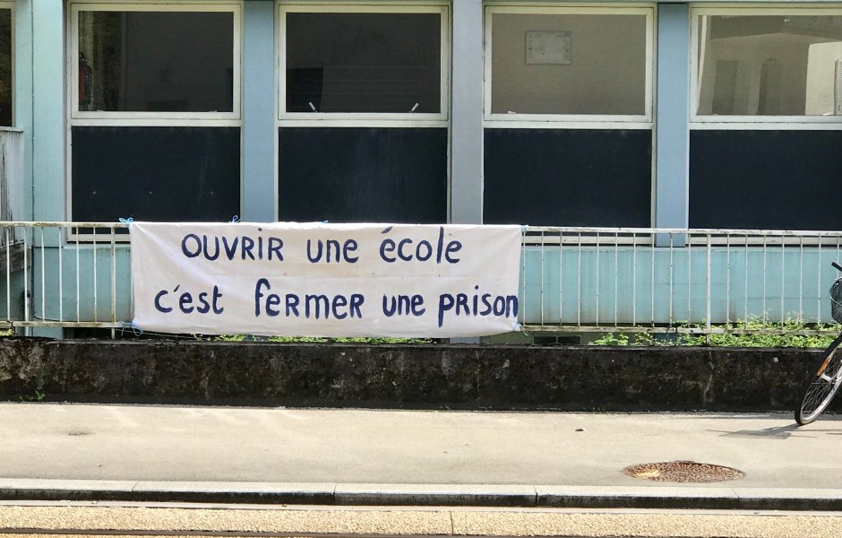 Ecole Tristan Bernard blocage © dr ©