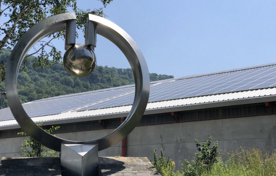 Station Photovoltaïque de Port Douvot à Besançon © D Poirier