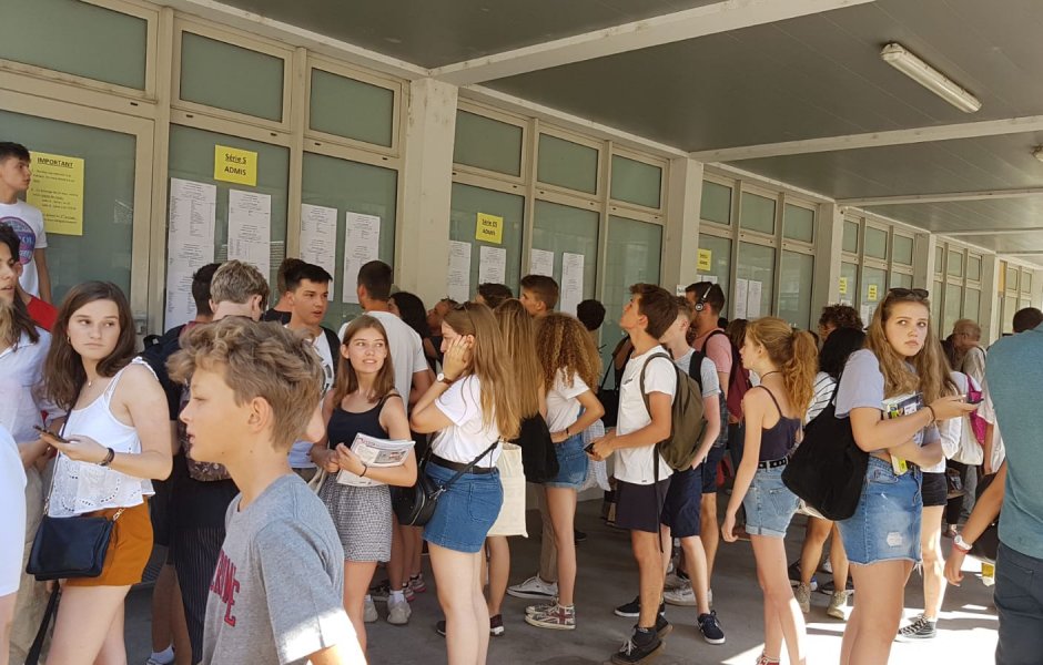 Résultats du bac Pasteur juillet 2019 © Maxime C.  ©