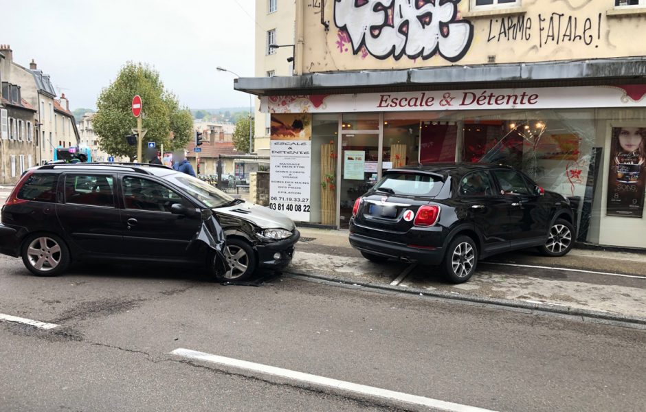 Accident rue de Belfort - Besançon (30/10/19) © D Poirier ©