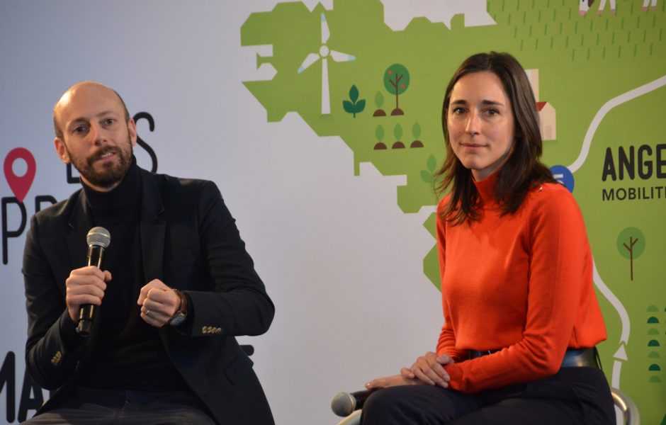 De gauche à droite : Stanislas Guerini, Délégué général de La République en Marche et Brune Poirson, secrétaire d’Etat auprès de la ministre de la Transition écologique et solidaire et © Hélène Loget ©