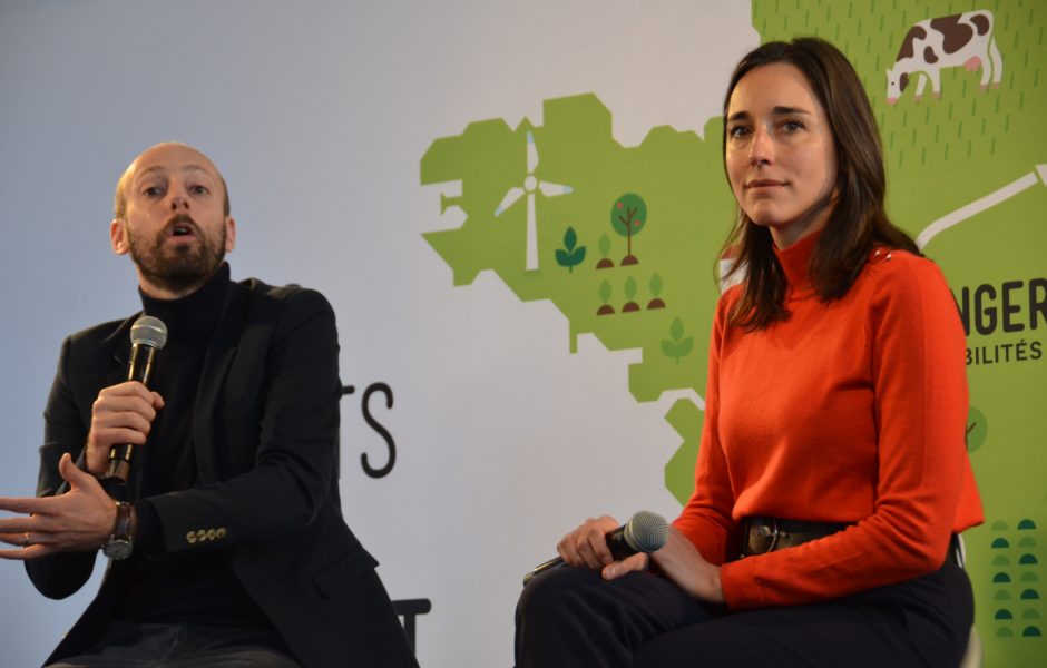 De gauche à droite : Stanislas Guerini, Délégué général de La République en Marche et Brune Poirson, secrétaire d’Etat auprès de la ministre de la Transition écologique et solidaire et © Hélène Loget ©