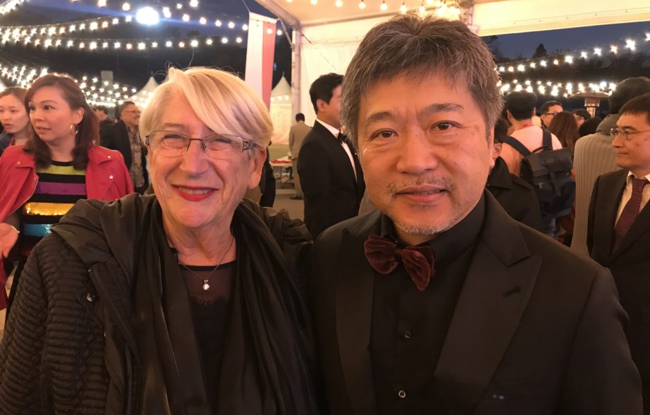 Kore-eda Hirokazu, réalisateur japonais, Cyclo d’or d’honneur Vesoul 2012 et Palme d’or Cannes 2018 avec Martine Thérouanne
 ©