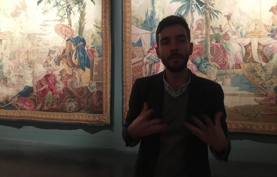 Yohan Rimaud, commissaire de l’exposition “Une des provinces du Rococo – La Chine rêvée de François Boucher” au Musée des Beaux-Arts de Besançon ©Alexane Alfaro
 ©