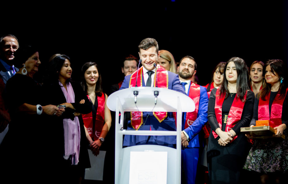 Louis Jeannot, major de promotion du Master 