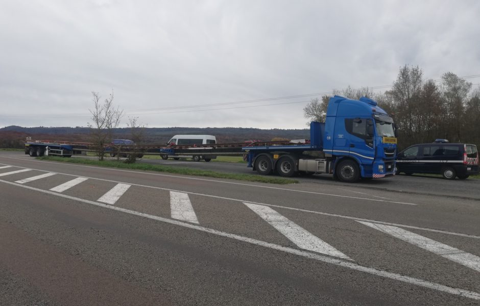 camion intercepté ce 26 novembre 2019 © gendarmerie du Jura ©