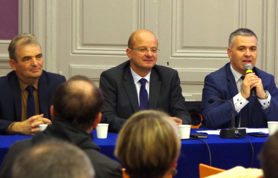 De gauche à droite : Jean-Paul MICHAUD, Christophe GRUDLER, Laurent CROIZIER
© Modem du Doubs ©