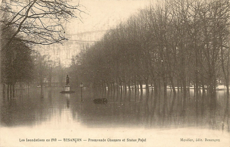 Crue de 1910 à Besançon © Facebook Besançon d'Antan ©