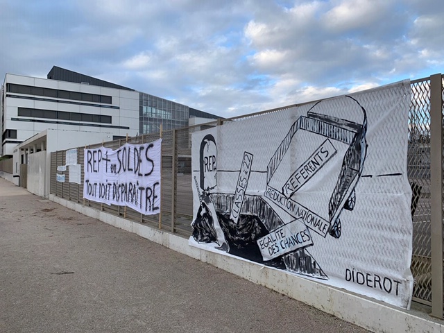 Manifestation collège Diderot le 18 février 2020 © DP ©