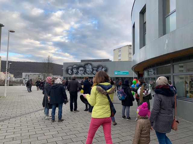 Manifestation collège Diderot le 18 février 2020 © DP ©