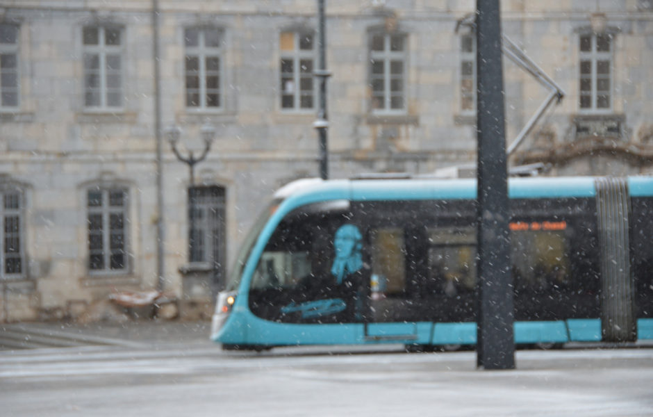 Neige 26 février 2020 à Besançon © Hélène Loget ©