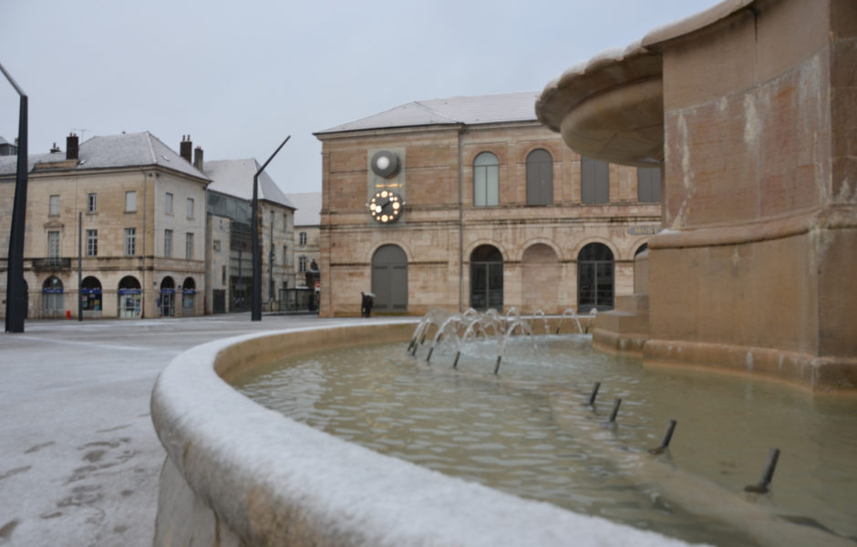 Neige 26 février 2020 à Besançon © Hélène Loget ©