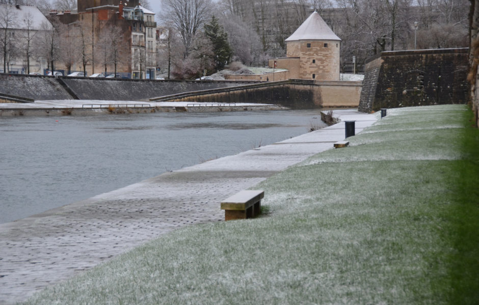 Neige 26 février 2020 à Besançon © Hélène Loget ©