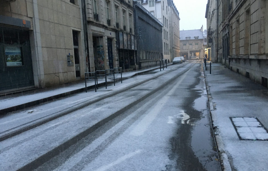 Neige 26 février 2020 à Besançon © Hélène Loget ©