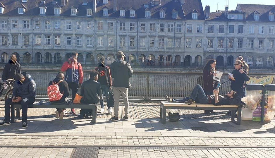 Action de désobéissance civile le 22 février à Besançon ©Besançon Verte et Solidaire ©